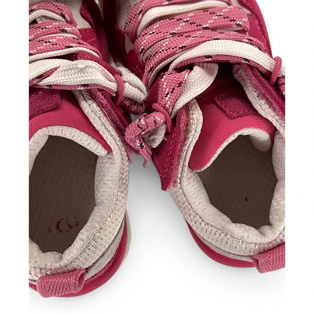 UGG T Lo Lowmel Toddler Pink Suede Sneakers Size 8